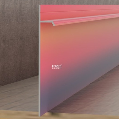 Скрытый плинтус Pro Design 323 2700мм любой цвет по RAL