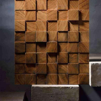 3-D панель для стены из дерева 1001