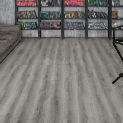 Каменно-полимерная плитка (SPC) Alpine Floor Грув ECO 12-4 с интегрированной подложкой