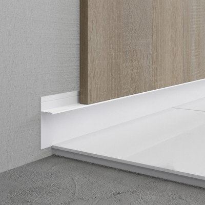 Теневой плинтус скрытого монтажа AlPro13-7208 2700 мм белый