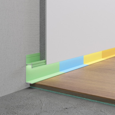 Теневой плинтус скрытого монтажа AlPro 13 -7210 2700 мм RAL