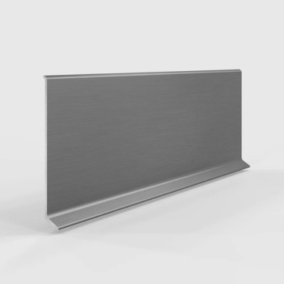 Плинтус алюминиевый LACONISTIQ Adhesive 80мм Серебристый анод