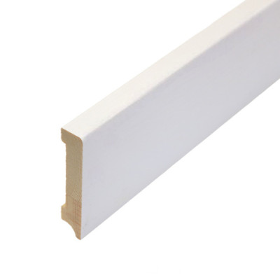 Плинтус деревянный КТМ Белый снег