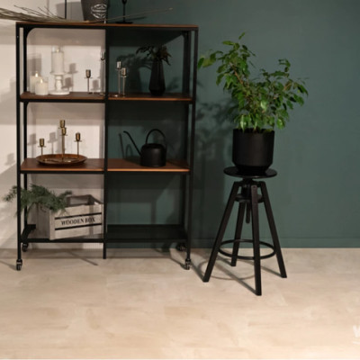 Виниловый ламинат CERAMO VINILAM Stone Бетон Белый 71615 Glue