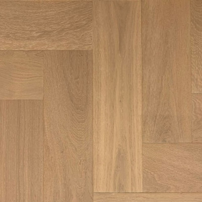 Паркетная доска Hajnowka Дуб BRINE WHITE селект Классическая елка 12.5х148х575/500 мм