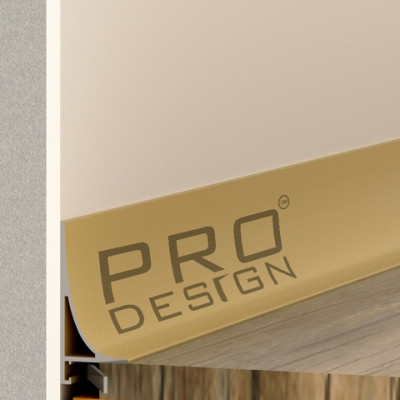 Плинтус Pro Design Corner L 584 Анодированный шампань