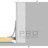 Плинтус Pro Design Corner L 584 Анодированный шампань