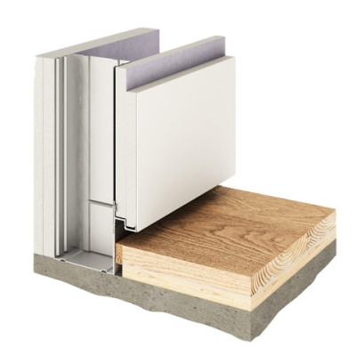 Парящий плинтус Decaro универсальный профиль D001