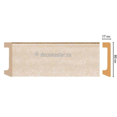 Плинтус напольный Декомастер D235-18D