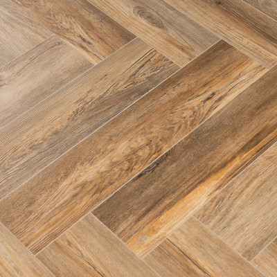 SPC-ламинат Stone Floor Ёлочка Дуб Эрлгрей