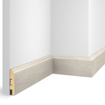 Плинтус Cosca Decor NanoFlex ЕP07 Дуб Перламутровый 80x16x2400 мм