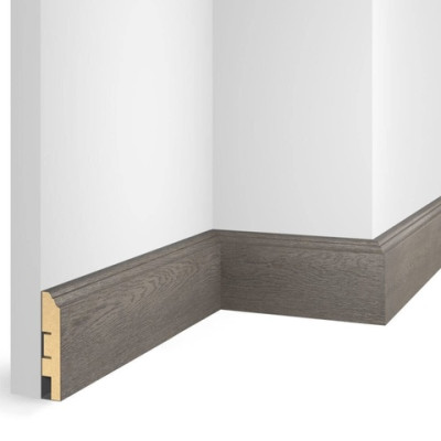 Плинтус Cosca Decor NanoFlex ЕP07 Дуб Сицилия 80x16x2400 мм