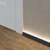 Микроплинтус Laconistiq Light (под подсветку) Черный анод 7 зажимов в комплекте