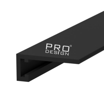 Щелевой плинтус Pro Design MINI 7067 RAL 9005 Черный