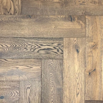 Паркетная доска Hajnowka Дуб OBOROG селект Классическая елка 12.5х148х575/500 мм