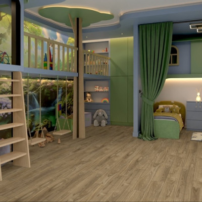 LVT плитка Damy Floor Family Орех Европейский