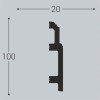 Плинтус напольный XPS Bello Deco П10 20х100х2000 мм