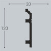 Плинтус напольный XPS Bello Deco П12 20х120х2000 мм