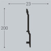 Плинтус напольный XPS Bello Deco П18 21х200х2000 мм