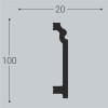 Плинтус напольный XPS Bello Deco П4 20х100х2000 мм