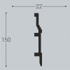 Плинтус напольный XPS Bello Deco П8 22х150х2000 мм