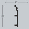 Плинтус напольный XPS Bello Deco П9 22х140х2000 мм