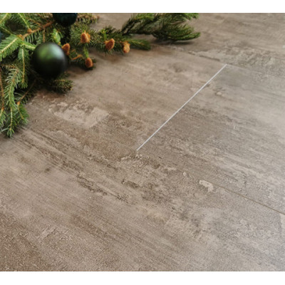 SPC-ламинат Stone Floor Плитка жемчужно-серая