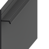 Плинтус скрытого монтажа Pro Design 323 Чёрный Анодированный
