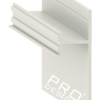 Теневой плинтус скрытого монтажа Pro Design 380 Анодированный( без рассеивателя)