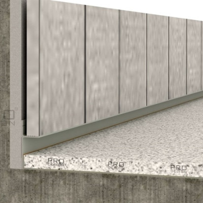 Теневой плинтус скрытого монтажа Pro Design Panel 7208 Анодированный