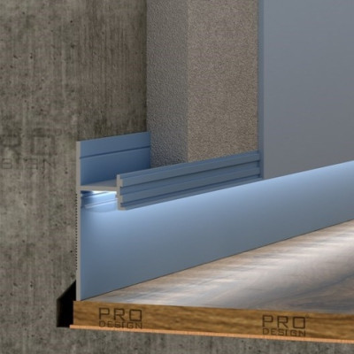Теневой плинтус скрытого монтажа Pro Design Panel 7209 крашенный по RAL