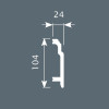 Плинтус Cosca Decor PX003 102х24х2000 мм