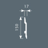 Плинтус Cosca Decor PX007 150х17х2000 мм