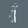 Плинтус Cosca Decor PX015 80х11х2000 мм