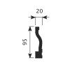 Плинтус Cosca Decor PX017 95х20х2000 мм