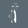 Плинтус Cosca Decor PX021 80х13х2000 мм