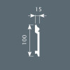 Плинтус Cosca Decor PX026 100х15х2000 мм
