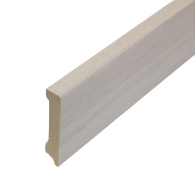 Плинтус деревянный КТМ Сандал белый