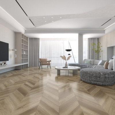 Кварц-виниловая LVT плитка DAMY FLOOR CHEVRON LVT DF05-Ch-LVT Сен-Жермен