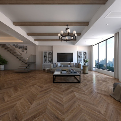 Кварц-виниловая LVT плитка DAMY FLOOR CHEVRON LVT DF07-Ch-LVT Шайо