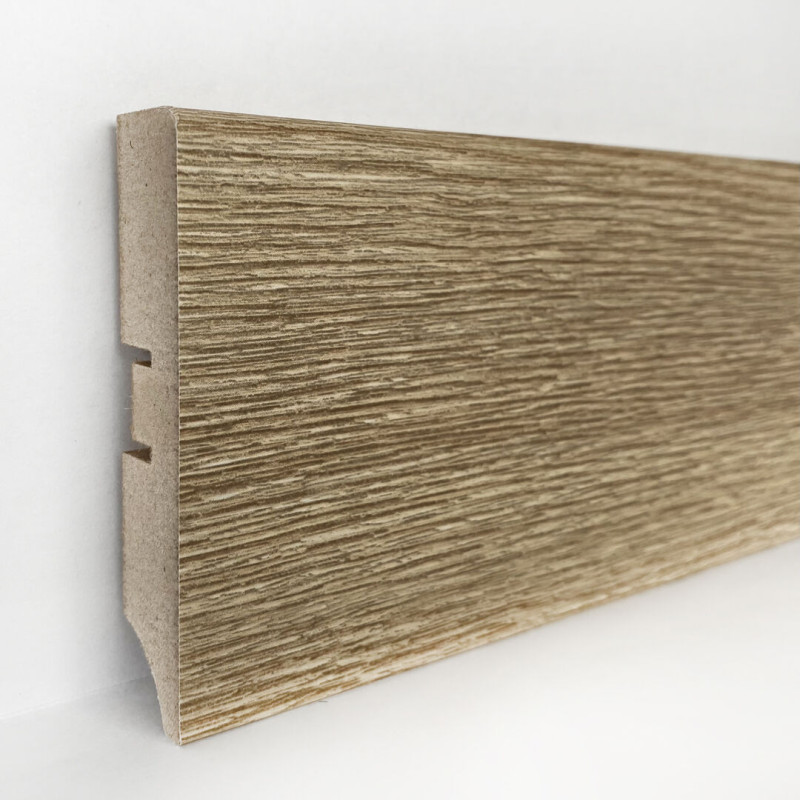 Плинтус SmartProfile МДФ Premium 80A - Дуб скальный 092