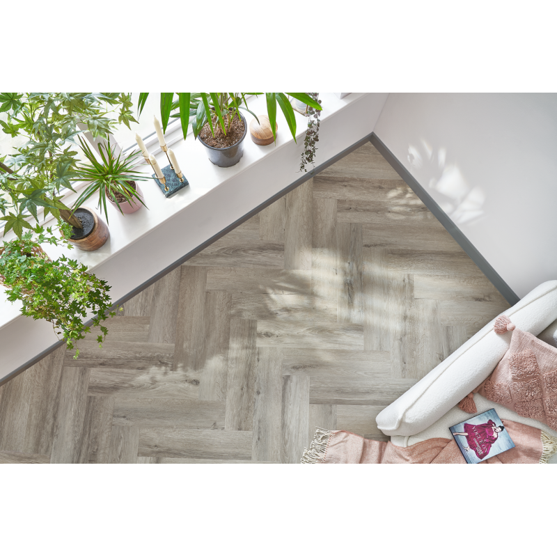 Кварцвиниловая плитка Arbiton Amaron Herringbone - ДУБ МЕДИЧИ - 5mm/0.55mm