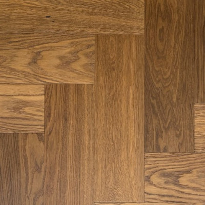 Паркетная доска Hajnowka Дуб TABACO селект Классическая елка 12.5х148х575/500 мм