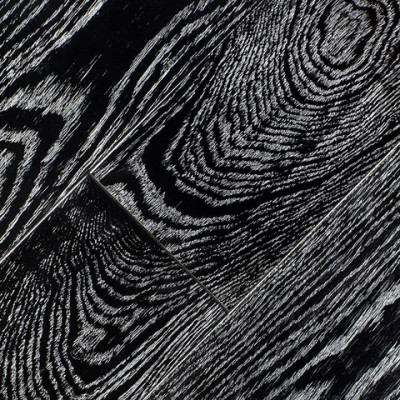 Массивная доска Vecchio Parquet Модерн Дуб Черный Серебро