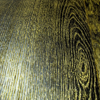 Массивная доска Vecchio Parquet Модерн Дуб Черный Золото