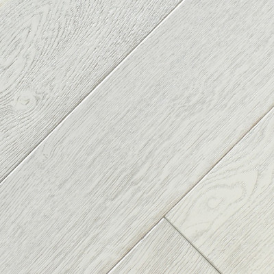 Массивная доска Vecchio Parquet Модерн Дуб Серебро Белая Эмаль с Патиной